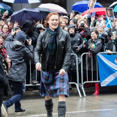 SAM Heughan Angus Muted Tartan Kilt