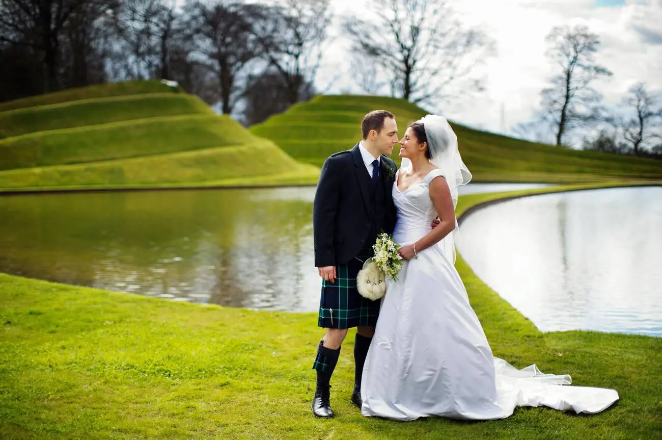 Argyle wedding kilt outfit