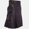 Black Deluxe Utility Kilt