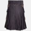 Black Deluxe Utility Kilt