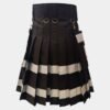 Black Style Utility Kilt For Men