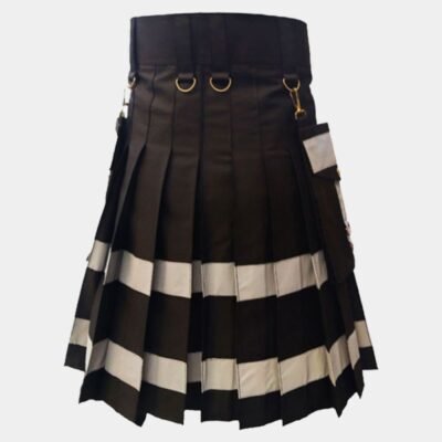 Black Style Utility Kilt For Men1 Black Style Utility Kilt For Men