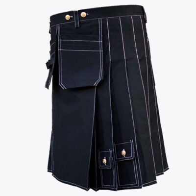 Black Working Kilt For Men1 Black Working Kilt For Men
