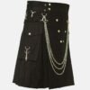 Famous Cargo Utility Kilt With Golden Chains4