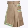 Khaki Firefighter Utility Kilt For Men