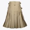 Khaki Utility Kilt with Cargo Pockets