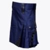 Modern Blue Utility Kilt For Men