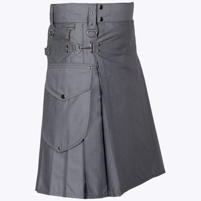 Modern Utility Kilt With Cargo Pockets