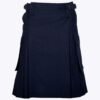 Navy Blue Utility Kilt with Cargo Pockets