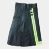 Black Utility Kilt with Yellow Trim