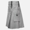 Men Fashion Grey Utility Kilt